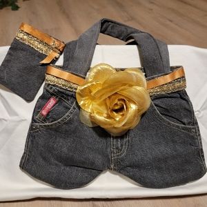 Two piece Jean purse set
